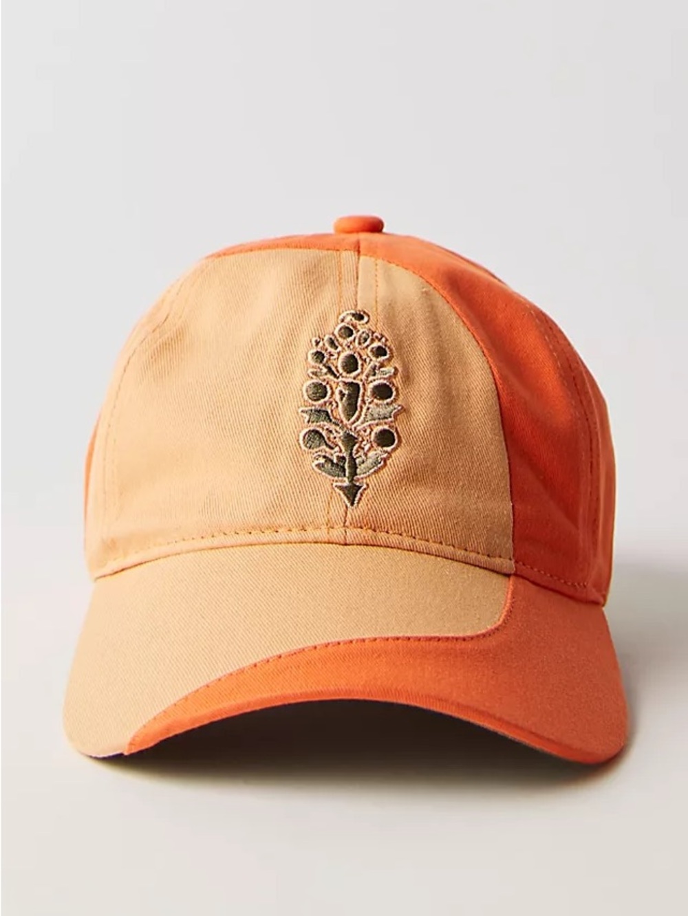 NWT FREE PEOPLE MOVEMENT RULE THE COURT BASEBALL HAT TANGERINE COMBO
